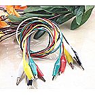 5pc Alligator Clip Test Leads for Electronics Prototyping