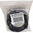 100ft 22AWG - Solid Copper Wire Black PVC UL1007 Rated 300V 80℃ - Electronics Hookup Wire Tinned - Bagged