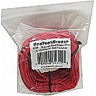 100ft 22AWG - Solid Copper Wire Red PVC UL1007 Rated 300V 80℃ - Electronics Hookup Wire Tinned - Bagged